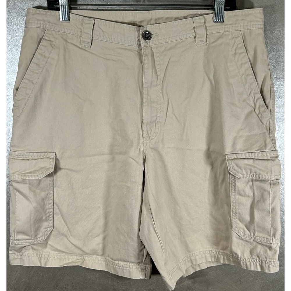 Columbia‎ Shorts Men's Size 36 Khaki Beige Cotton Utility Cargo Omni-Shade